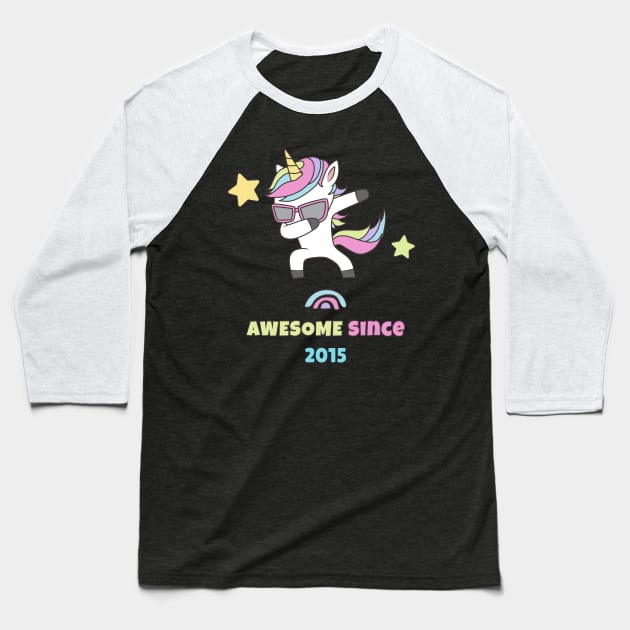 Awesome Since 2015 Baseball T-Shirt by Hunter_c4 "Click here to uncover more designs"